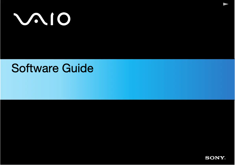 Imagen de la primera página del manual del dispositivo Vaio VGC-M1