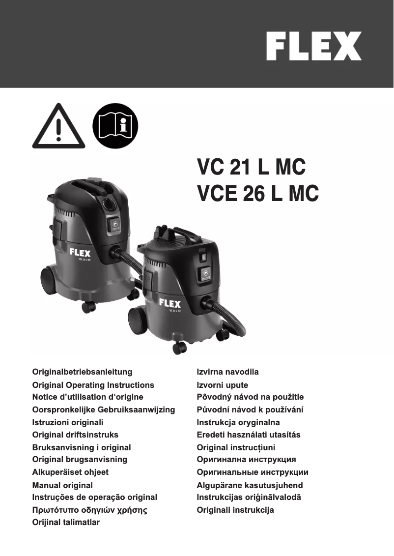 Imagen de la primera página del manual del dispositivo VC 21 L MC