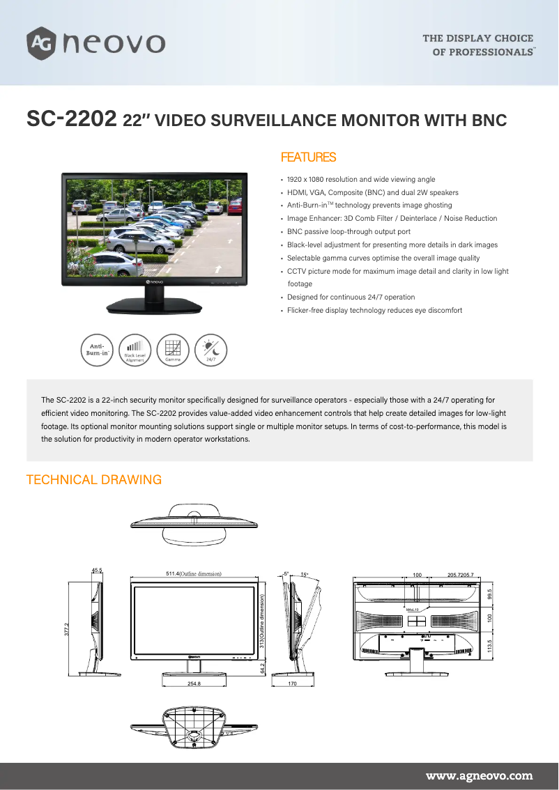 Imagen de la primera página del manual del dispositivo SC-2202