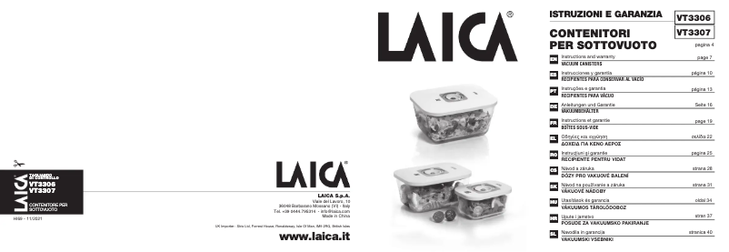 Página nº 1 - Manual de usuario Laica VT3307