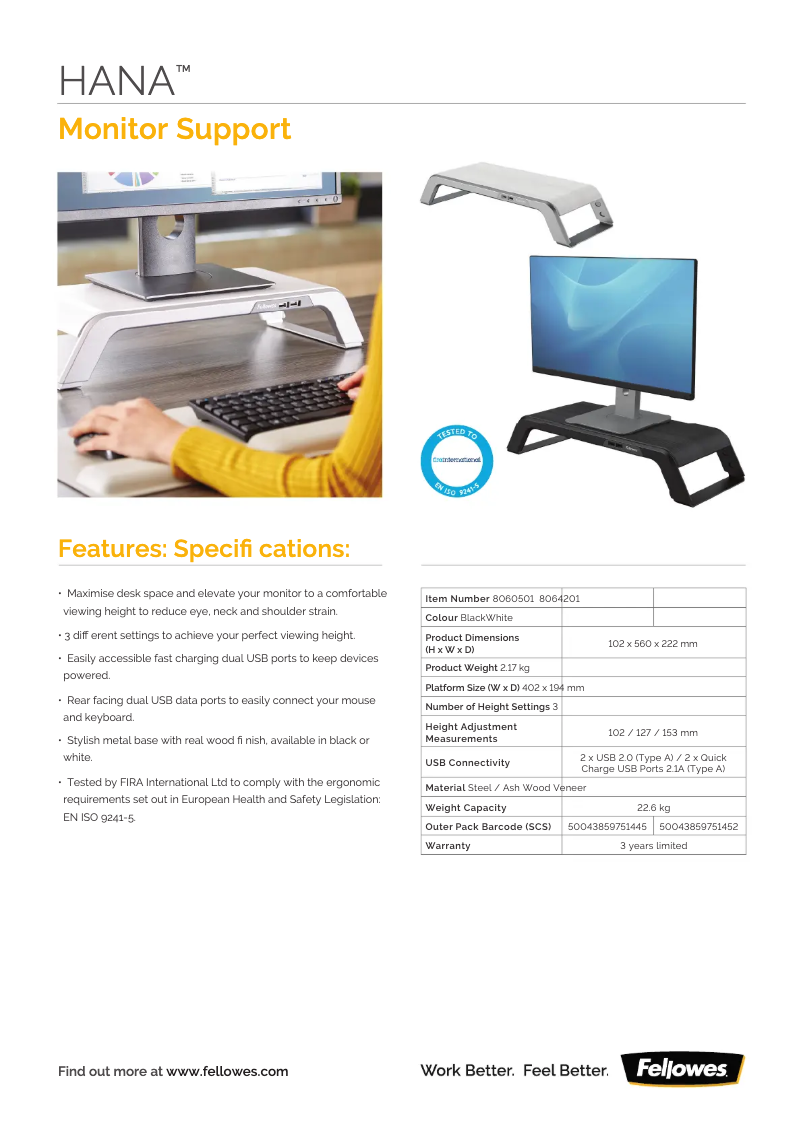 Imagen de la primera página del manual del dispositivo Hana