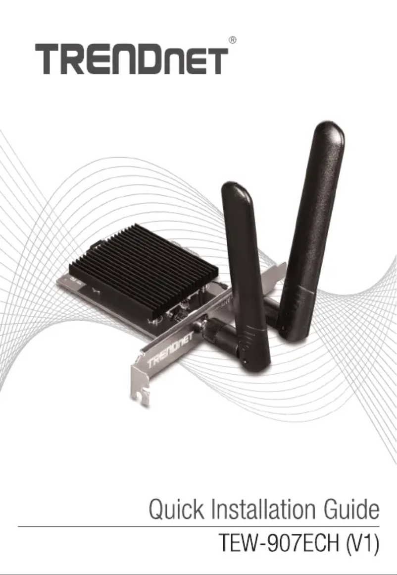 Imagen de la primera página del manual del dispositivo TEW-907ECH
