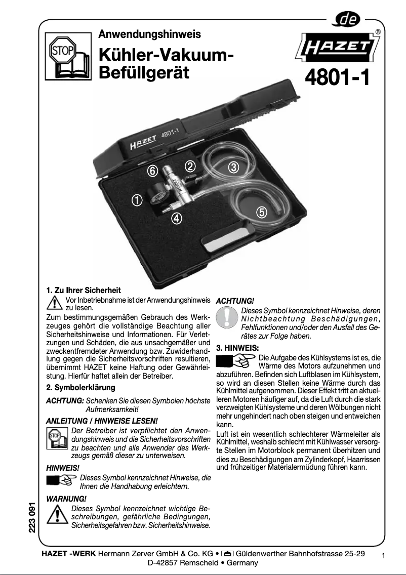 Imagen de la primera página del manual del dispositivo 4801-1