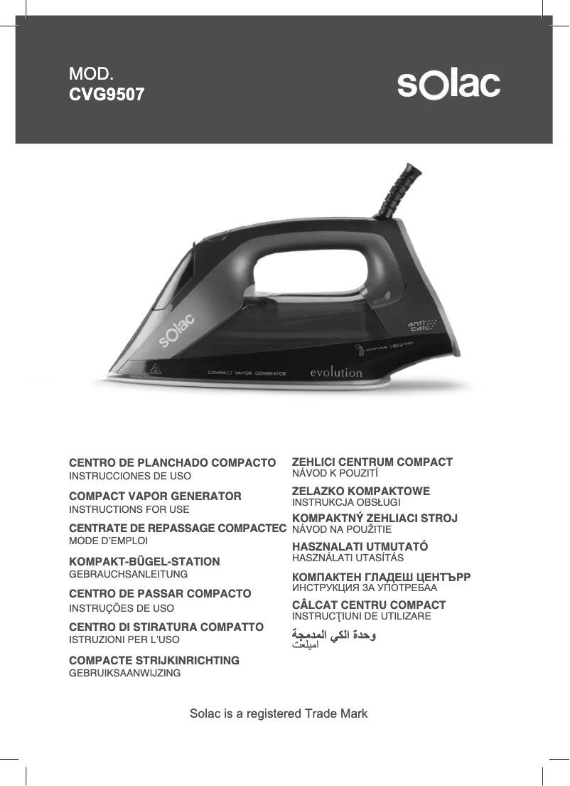 Página 1 del manual Manual de usuario Solac Smart Evolution CVG9507