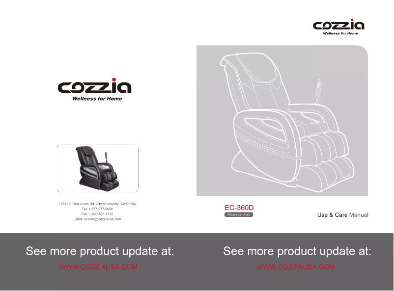 Página nº 1 - Manual de usuario Cozzia 360D