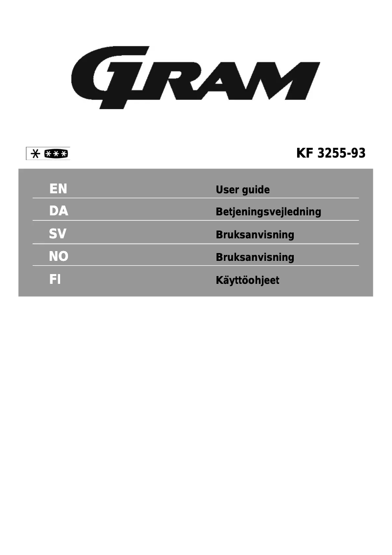 Imagen de la primera página del manual del dispositivo KF 3255-93