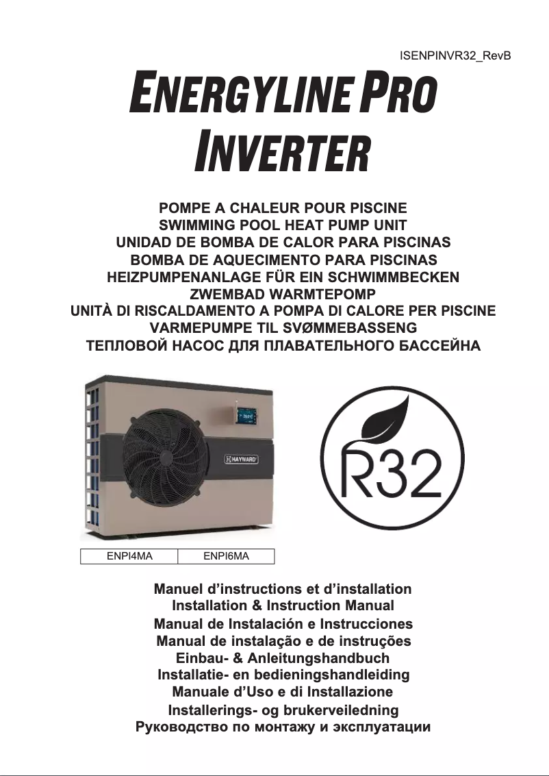 Página 1 del manual Ficha técnica Hayward EnergyLine Pro Fi