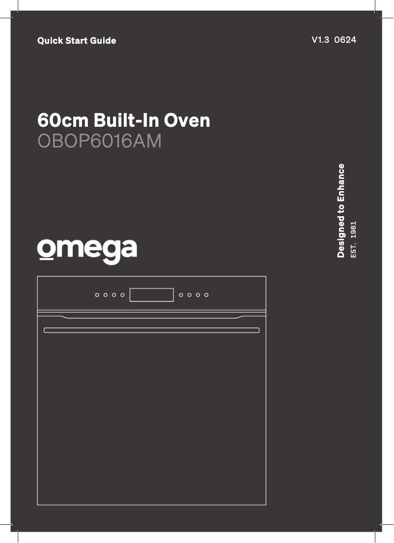 Página 1 del manual Guía de inicio rápido Omega OBOP6016AM