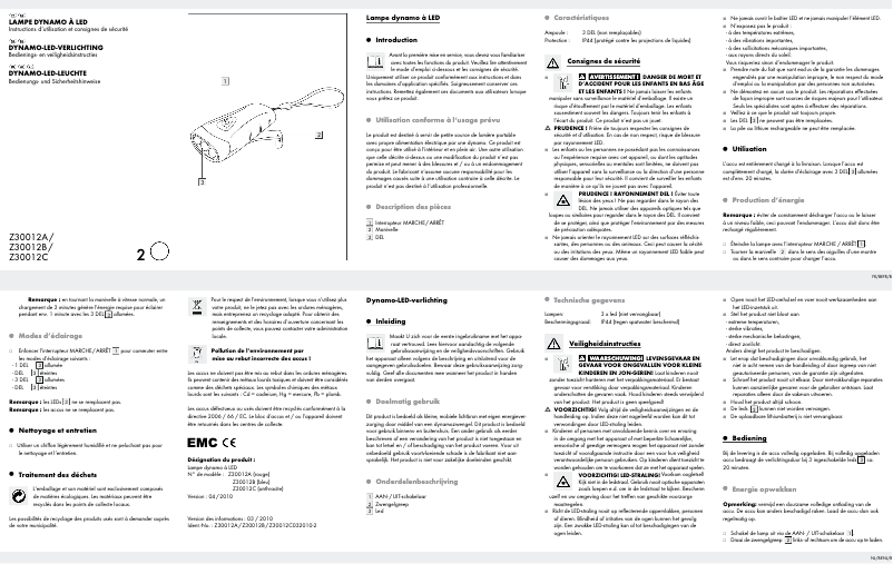 Imagen de la primera página del manual del dispositivo Z30012A
