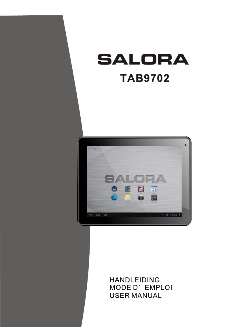 Imagen de la primera página del manual del dispositivo TAB9702