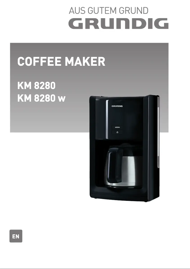 Imagen de la primera página del manual del dispositivo KM 8280