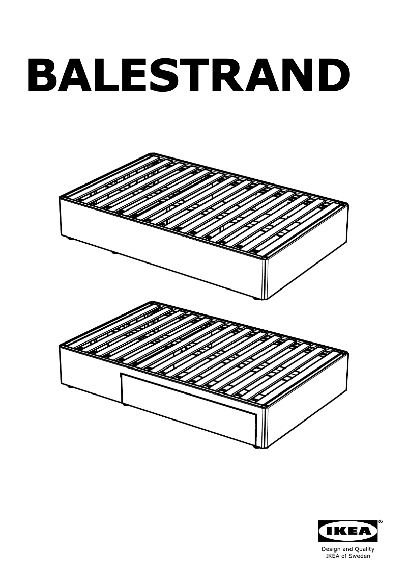 Página 1 del manual Manual de usuario Ikea BALESTRAND 704.096.32
