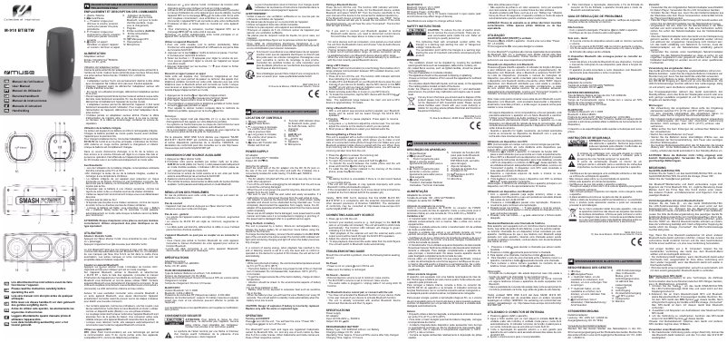 Imagen de la primera página del manual del dispositivo M-910 BT