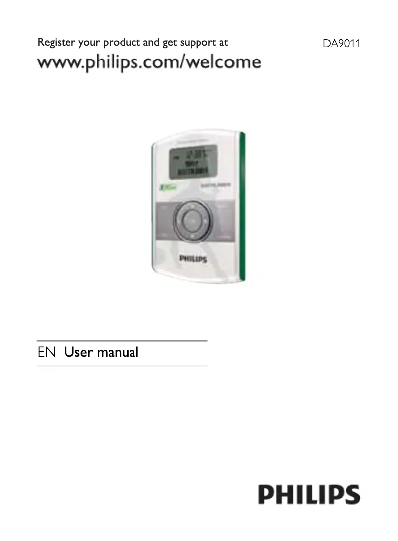 Página 1 del manual Manual de usuario Philips DA9011