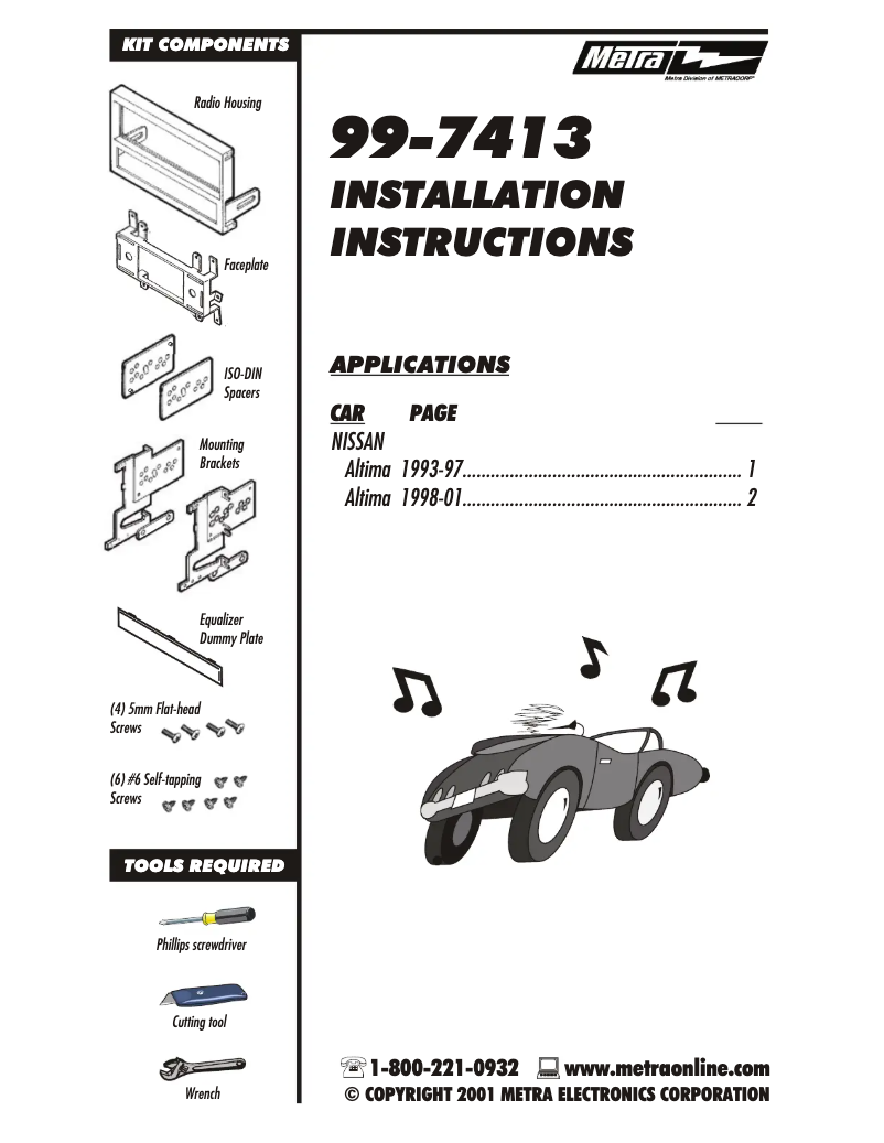 Imagen de la primera página del manual del dispositivo 99-7413