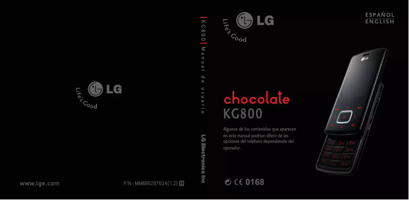 Imagen de la primera página del manual del dispositivo Chocolate