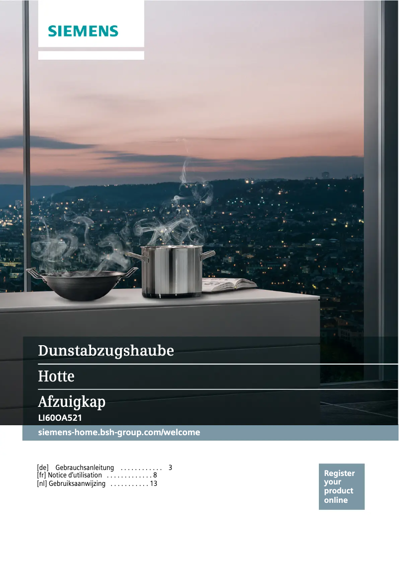 Imagen de la primera página del manual del dispositivo LI60OA521