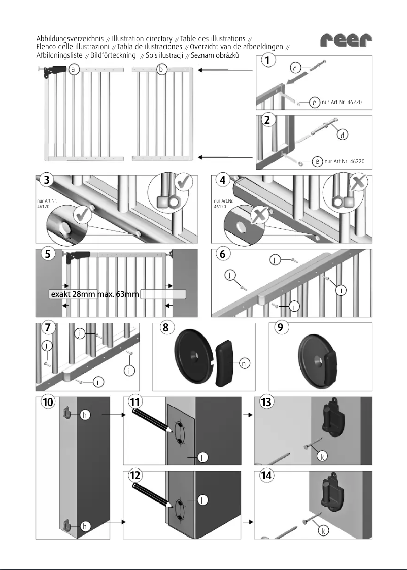 Página nº 1 - Manual de usuario Reer T-Gate