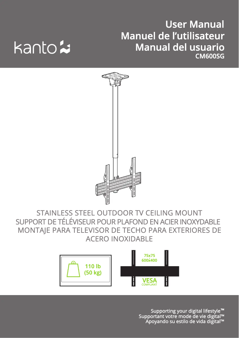 Página nº 1 - Manual de usuario Kanto CM600SG