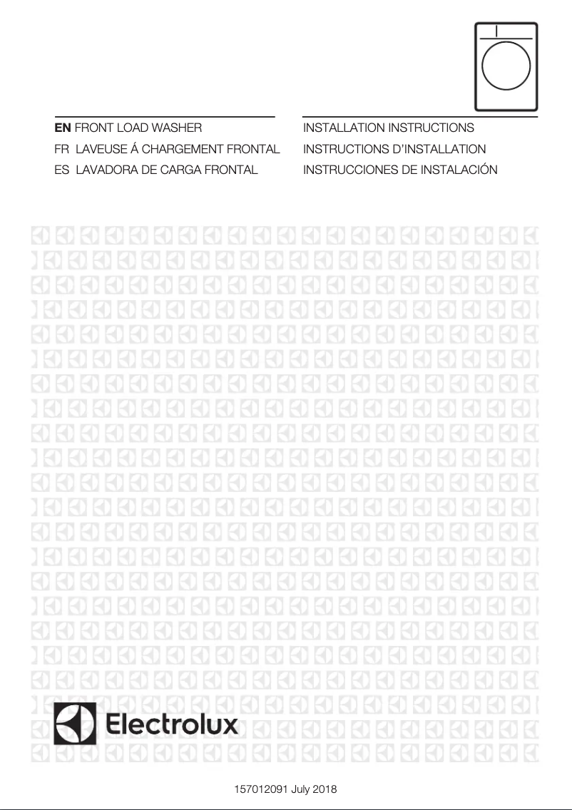 Página 1 del manual Guía de instalación Electrolux EFLS210TIS