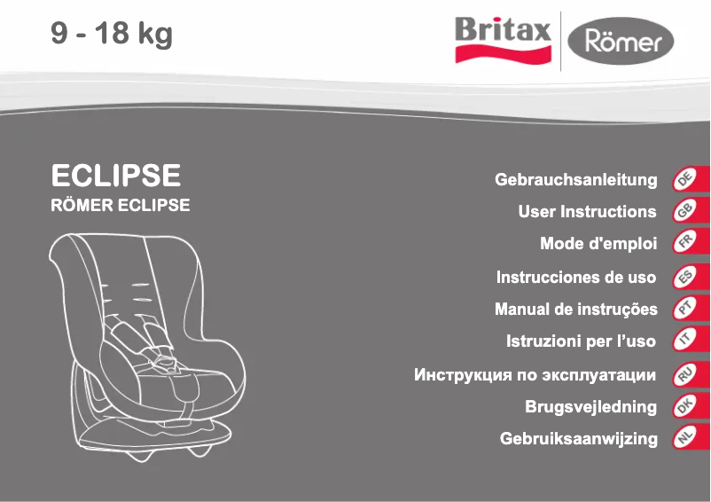 Página 1 del manual Manual de usuario Britax Eclipse