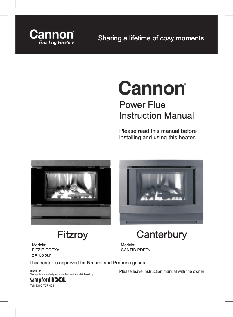 Página 1 del manual Manual de usuario Cannon Fitzroy