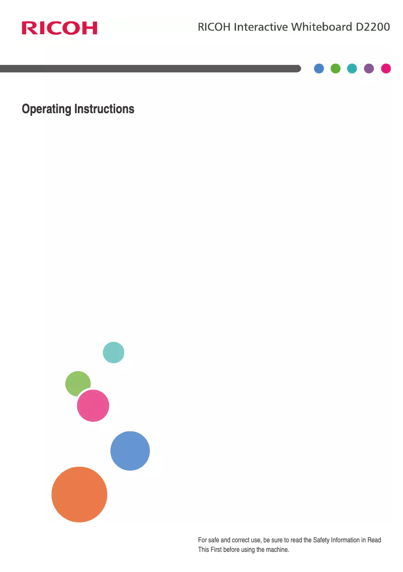 Imagen de la primera página del manual del dispositivo D2200