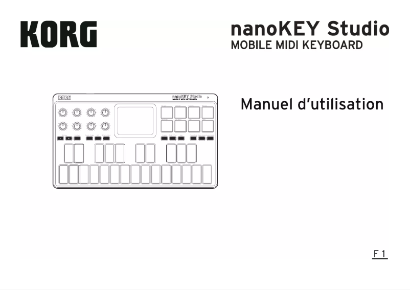Imagen de la primera página del manual del dispositivo NanoKEY Studio