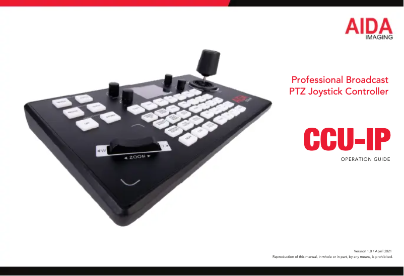 Imagen de la primera página del manual del dispositivo CCU-IP