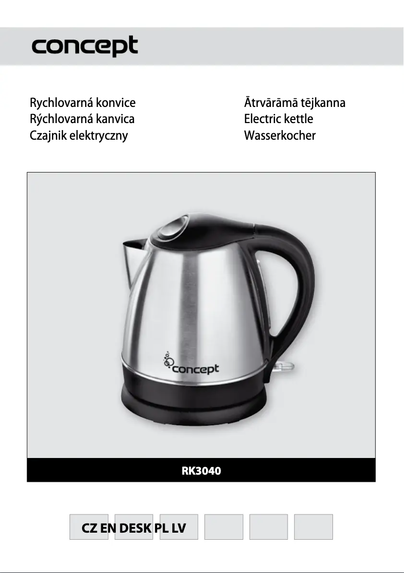 Imagen de la primera página del manual del dispositivo RK-3040