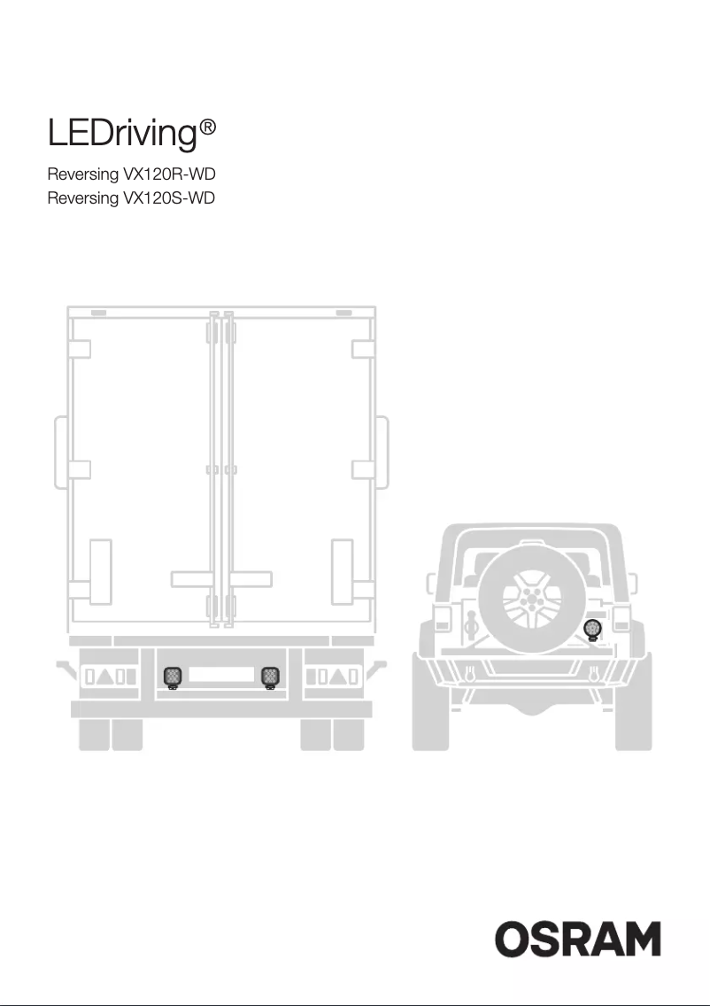 Página 1 del manual Manual de usuario Osram LEDriving VX120S-WD