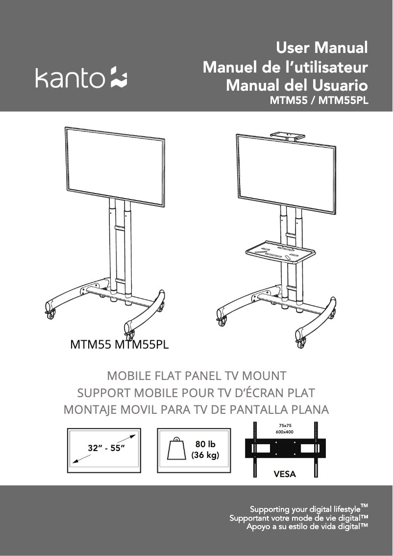 Página nº 1 - Manual de usuario Kanto MTM55
