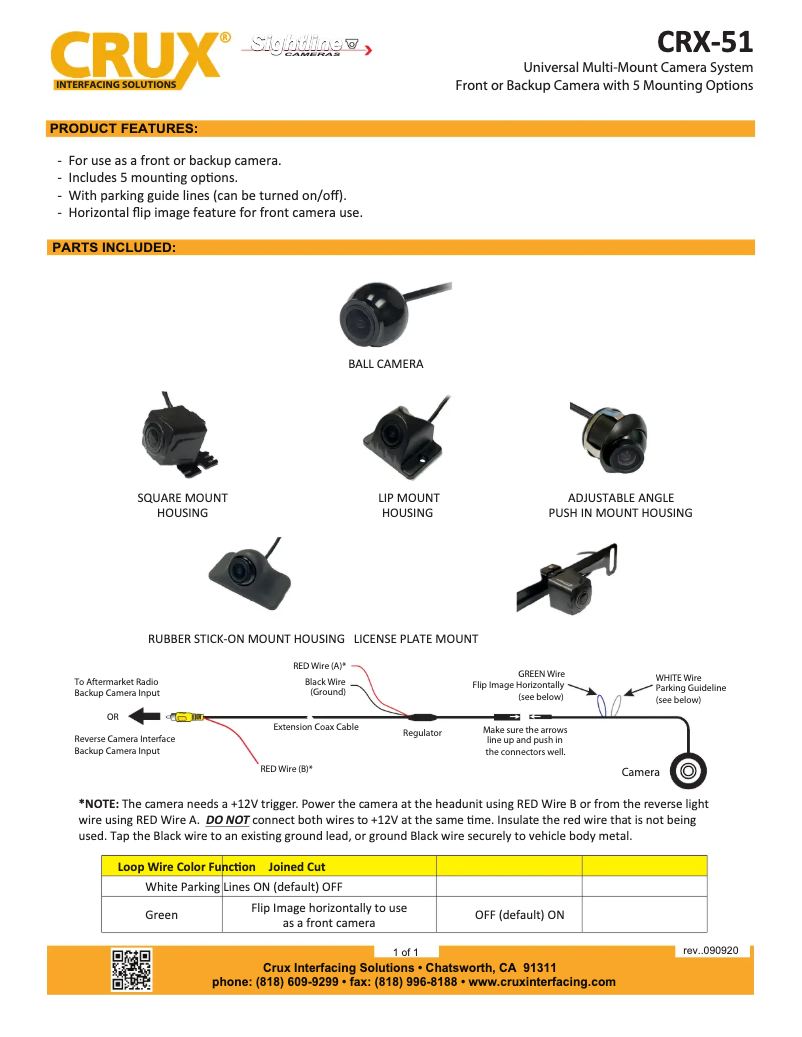 Imagen de la primera página del manual del dispositivo CRX-51