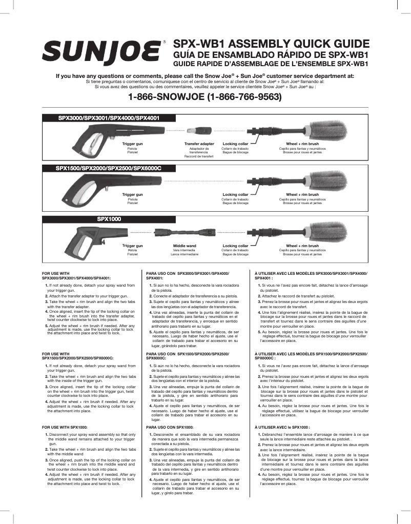 Imagen de la primera página del manual del dispositivo SPX-WB1