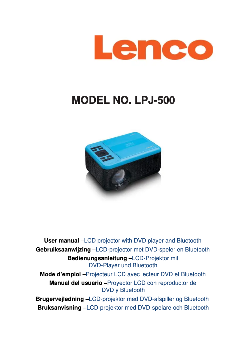 Imagen de la primera página del manual del dispositivo LPJ-500