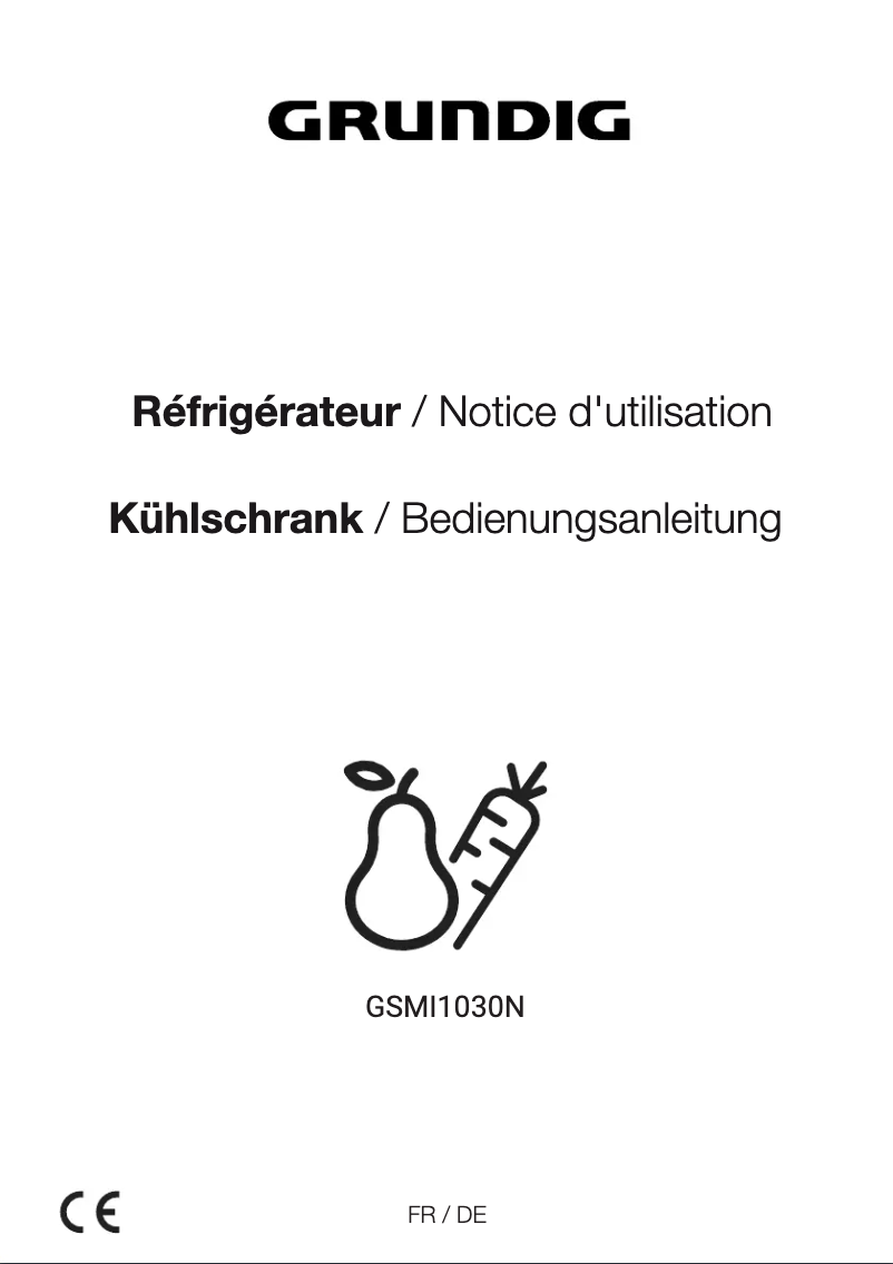 Página 1 del manual Manual de usuario Grundig GSMI1030N