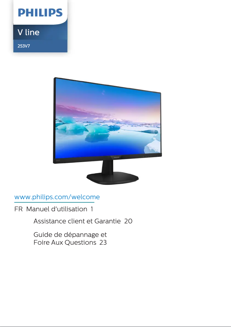 Imagen de la primera página del manual del dispositivo 253V7LDSB