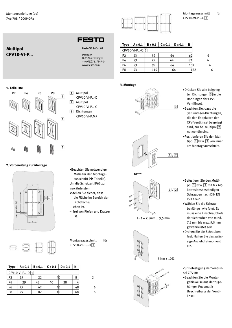 Imagen de la primera página del manual del dispositivo CPV10-VI-P2-M7-D
