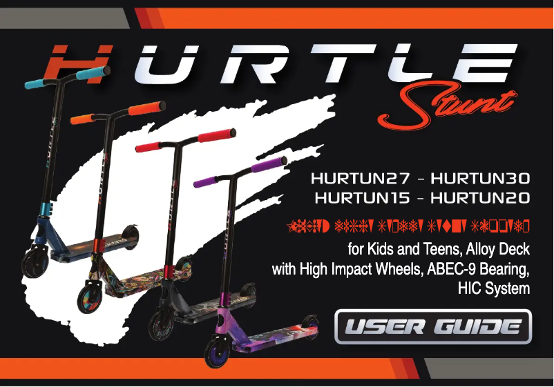 Imagen de la primera página del manual del dispositivo Stunt HURTUN27