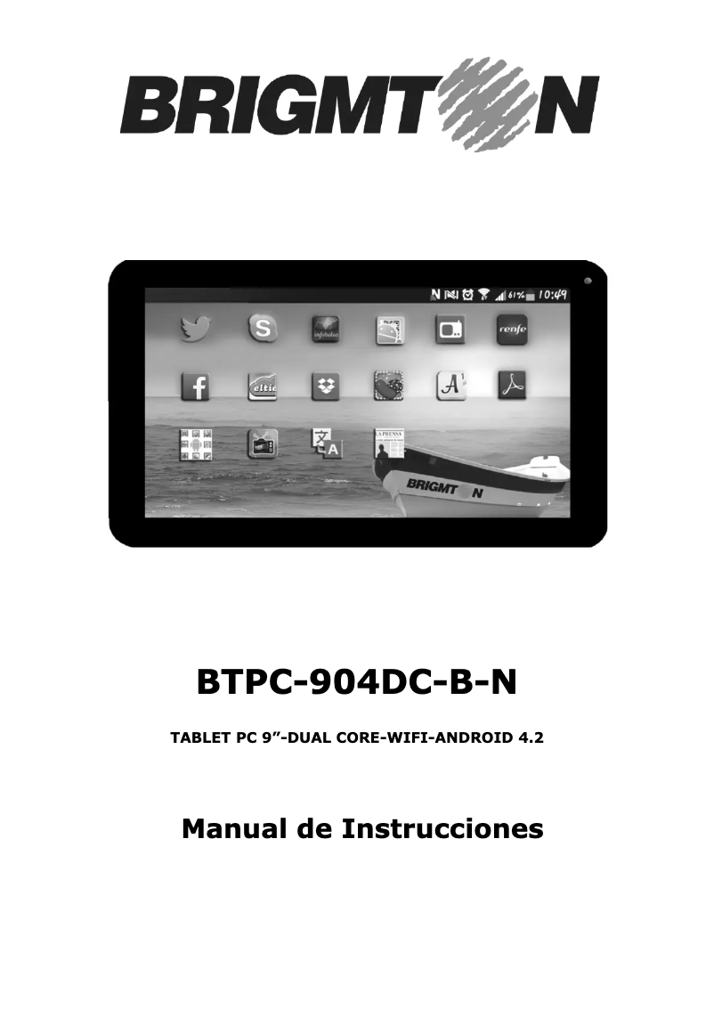 Página 1 del manual Manual de usuario Brigmton BTPC-904DC