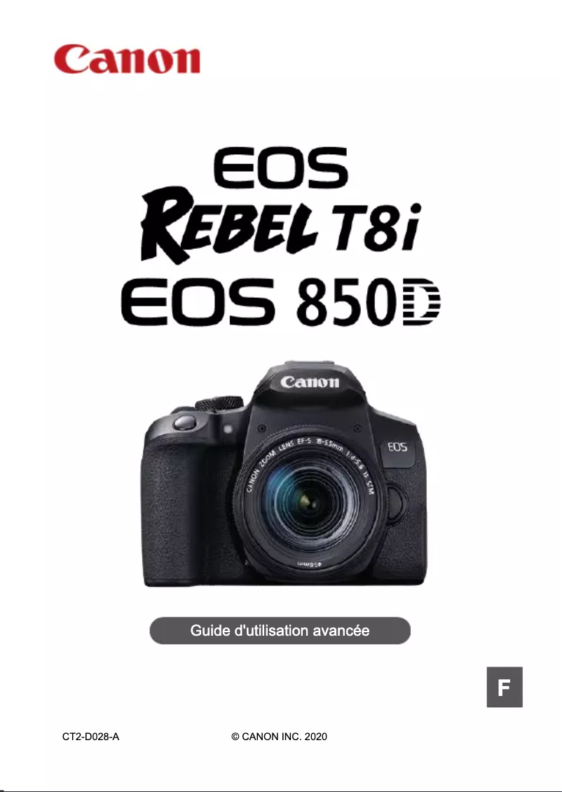 Imagen de la primera página del manual del dispositivo EOS 850D