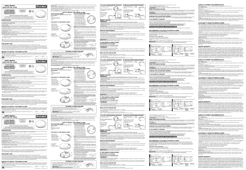 Página 1 del manual Manual de usuario First Alert PR710