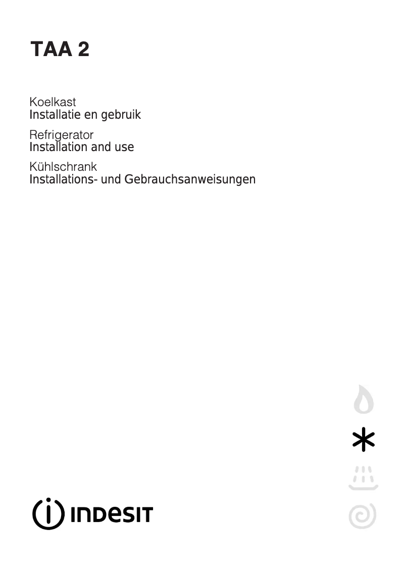 Página 1 del manual Manual de usuario Indesit TAA2W