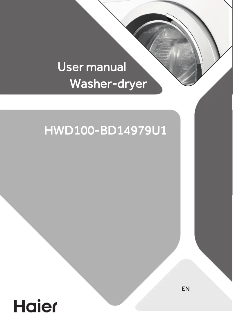 Página 1 del manual Manual de usuario Haier HWD100-BD14979S8NU1
