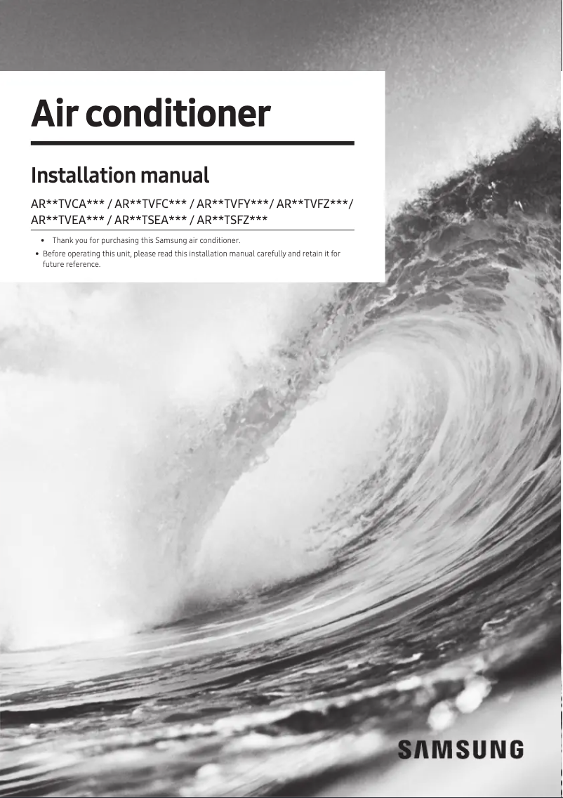 Imagen de la primera página del manual del dispositivo AR09TVFCAWKXCB