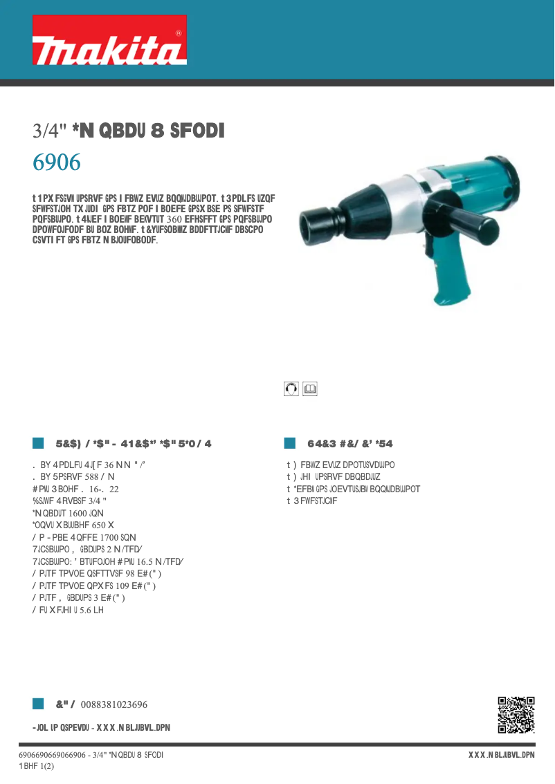 Imagen de la primera página del manual del dispositivo 6906