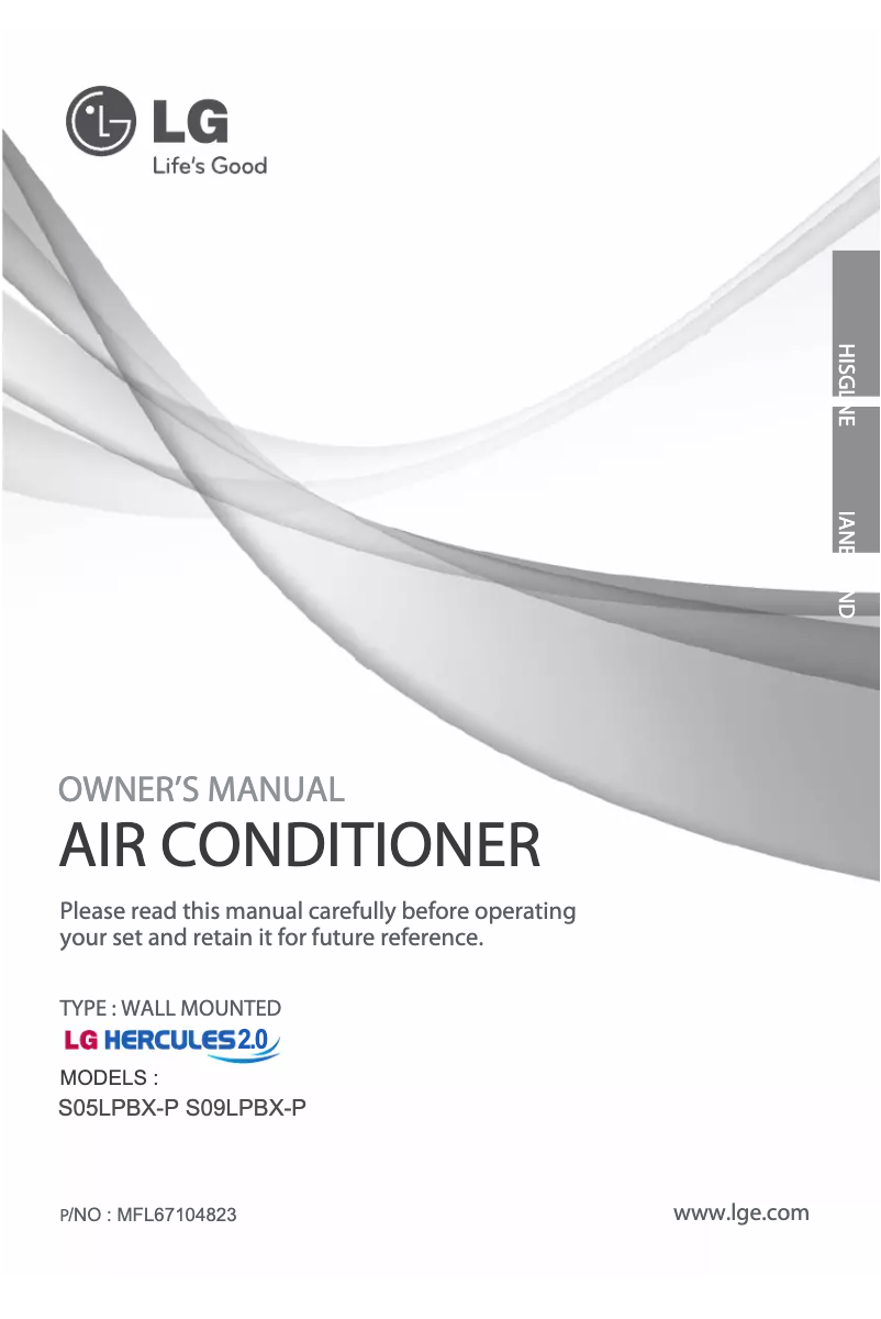 Página 1 del manual Manual de usuario LG SN09LPBX-P