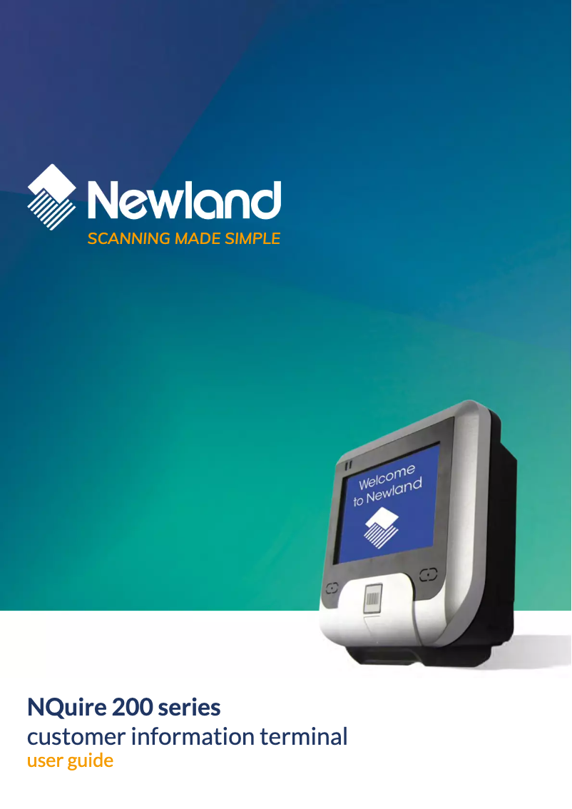 Imagen de la primera página del manual del dispositivo NQuire200