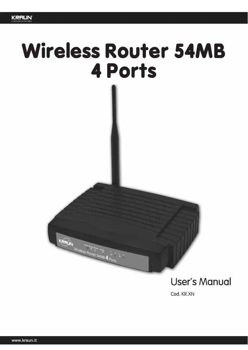 Página 1 del manual Manual de usuario Kraun KR.XN