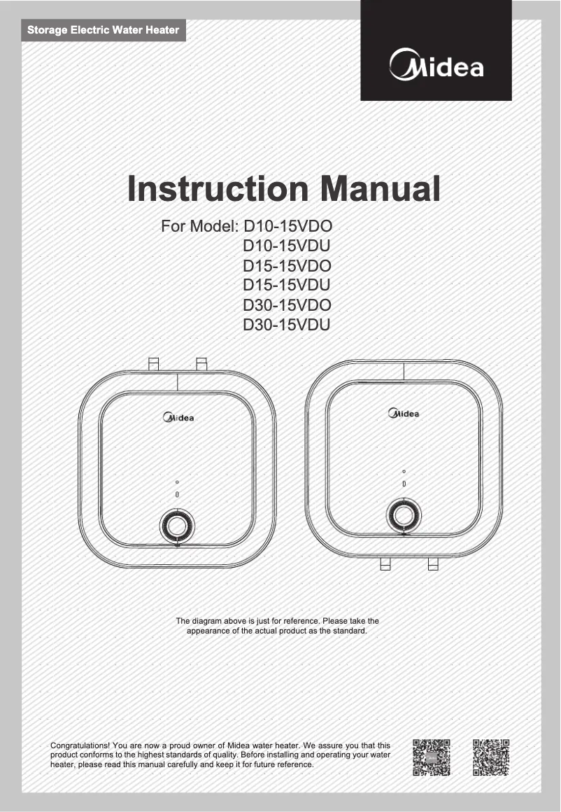 Página 1 del manual Manual de usuario Midea D10-15VDU
